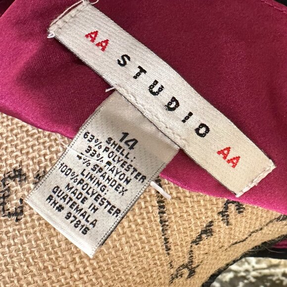 AA Studio Black Sleeveless Shift Dress with Statement Bow – Size 14 - Picture 3 of 3